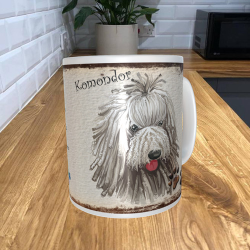 Komondor 11oz coffee mug - komondor, my