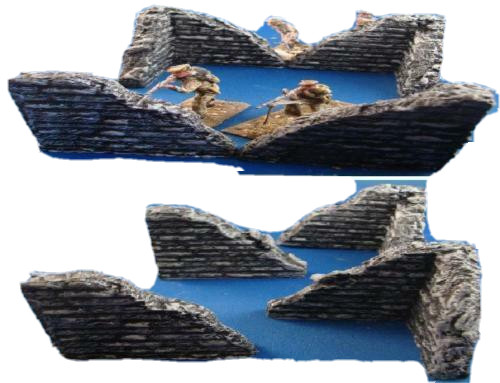 Resin damaged brick corners - resin,