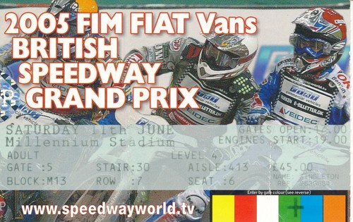 Speedway ticket british - ticket,