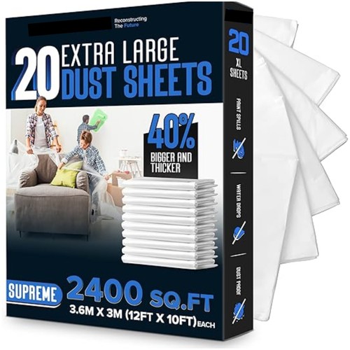 20x polythene dust sheet - polythene,