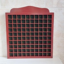 Vtg Wooden Rectangle Display