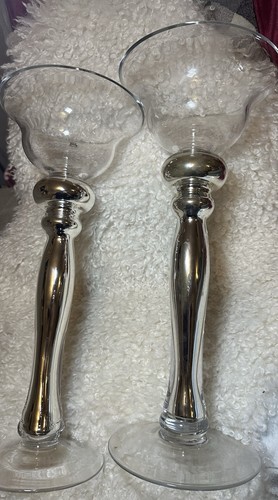 Tall handmade glass hurricane - tall,