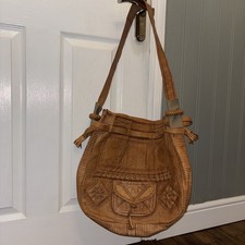 Leather Shoulder Drawstring