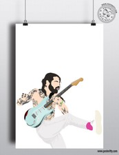 BIFFY CLYRO - Live Minimalist Poster Posteritty Style Art Print Mon The Biff