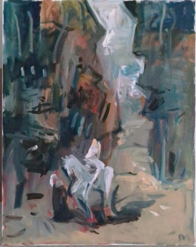 Lady godiva cityscape - lady, woman