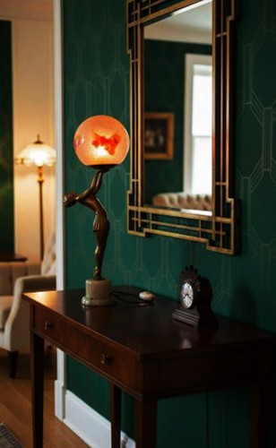 Figural lamp art eco - , dancer