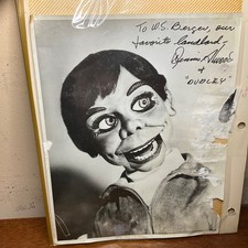 5 ventriloquist dummy photo signed Dennis Atwood & Dudley, from Jack Coats Album