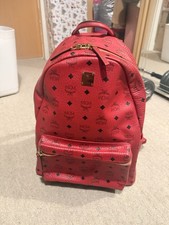 MCM Large Monogram Backpack In