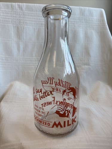 Vintage quart milk bottle the - quart,