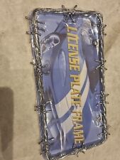 Harley Davidson Barbed Wire Licence Plate Frame NOS