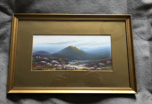 Vintage frank holmes gouache - frank,