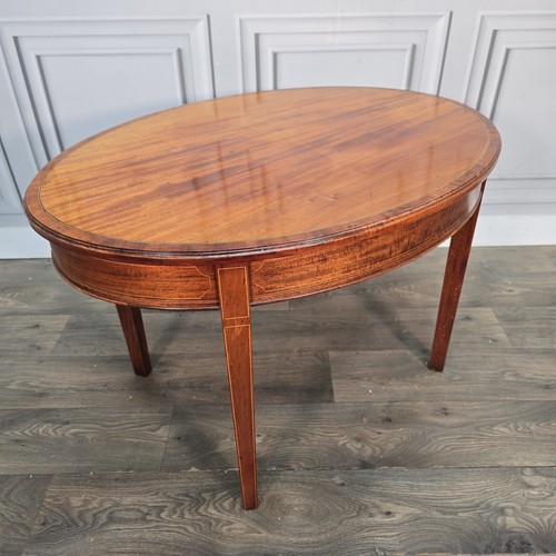 Antique oval coffee table - coffee,