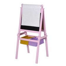 HOMCOM Kids Wooden Art Easel