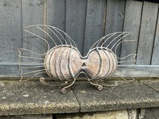 Large Kissing Fish Figurine Marine Beach Life Decor Free Standing Statue