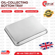 Stainless Steel Baking Tray With Oil-Drain Rack Set Kitchen Oven Pan BBQ Pan