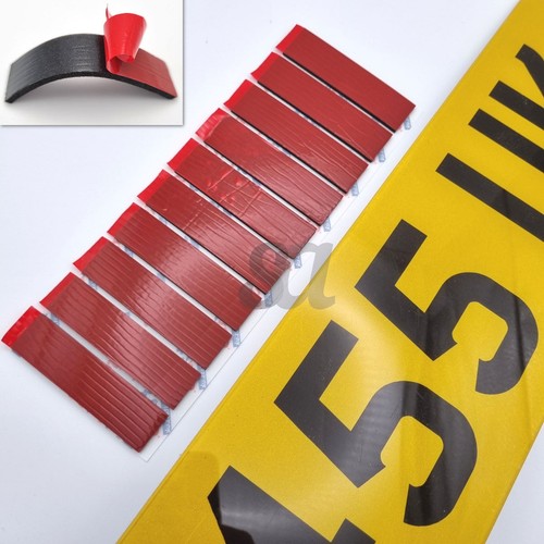 Number plate sticky pads - number,