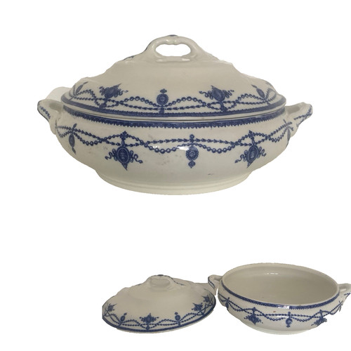 Vintage blue white - blue,