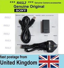 Genuine SONY Charger Adaptor & USB Cable Alpha A6500,A6400,A6300,A6100, A7 S R