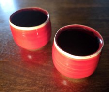 Small Red Ceramic Plant Pots