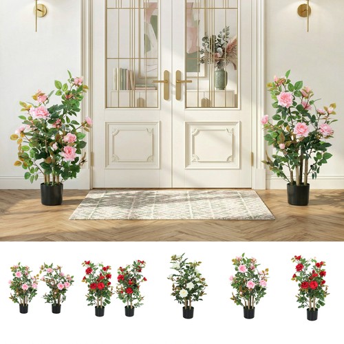 90cm artificial rose tree - 90cm,