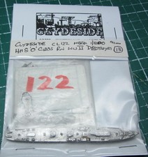 HMS O-Class RN WWII Destroyer by Clydeside, Scale 1/1200 1/1250 Ship Model