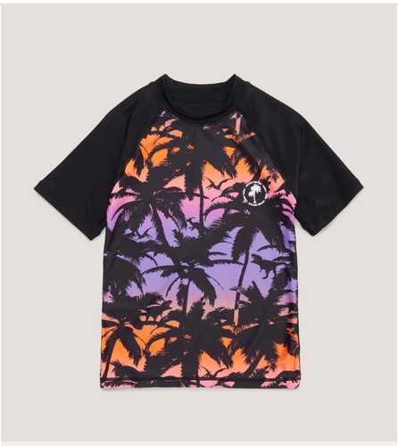 Boys black palm ombre - ombre, rash