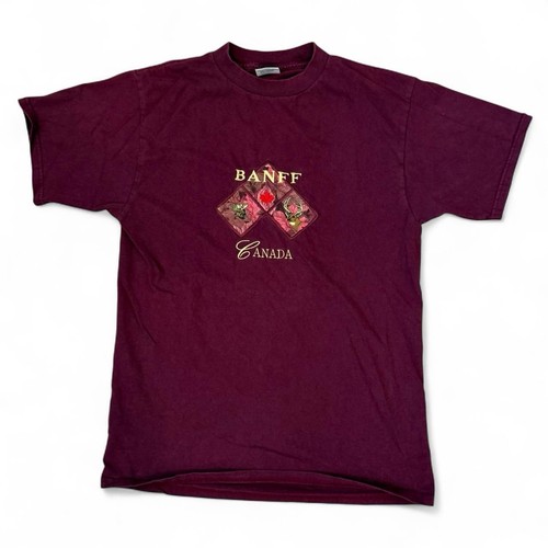 Vintage banff canada burgundy - banff,