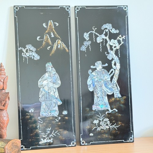 Pair vintage chinese mother - pair, of
