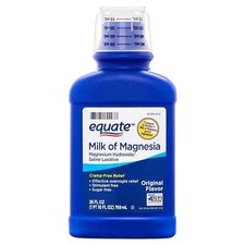 Equate Milk of Magnesia Saline Laxative Original Flavor/ 1200 mg -769mL.