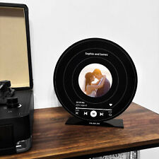 Personalised Record Vinyl Inspired Song Plaque Wedding Song Gift For Anniversary