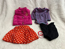 Our Generation bundle of clothes skirt leotard body warmer and top