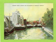 Everard Vessels Norwich  F T Everard Advertising  Frank H Mason unused pc