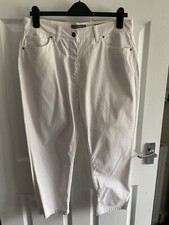 RJR.John Rocha White Crop Jeans 14 S