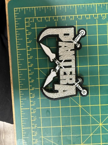 Pantera silver swords cut out - cut,