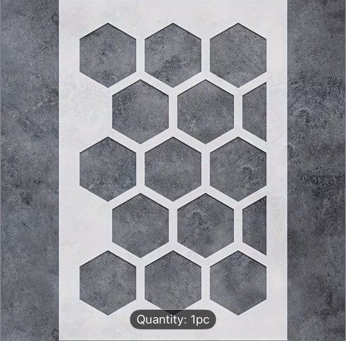 Honeycomb stencil hexagons - honeycomb,