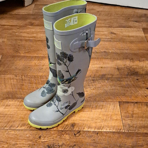 Joules womens grey floral bird - womens,