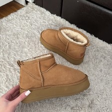 UGG Women's Classic Ultra Mini Platform Chestnut, Size 6.5UK Brand New