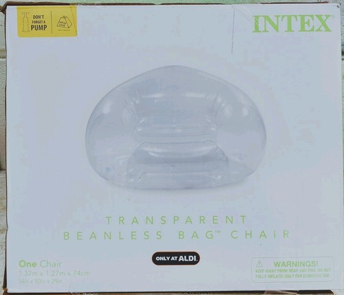 Intex transparent beanless bag - transparent,