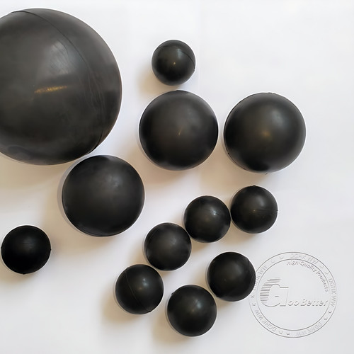 Black round solid rubber - solid,