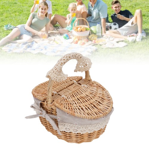 Wicker picnic basket with - picnic,