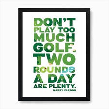 Golf Fy Art Print Framed Wall