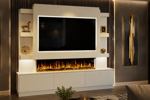 Media wall including electric - media,
