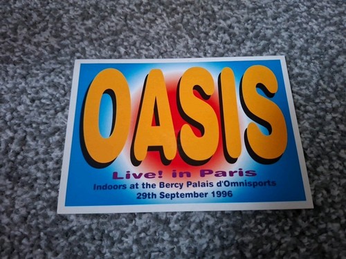 Oasis live paris september - live,