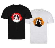 New T-Shirt - Scary House Bat - Trick Or Treat Scary October Horror Halloween T