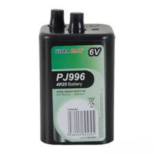 Ultramax Torch Lantern Battery Batteries 6V PJ996 4R25R 908 996 430