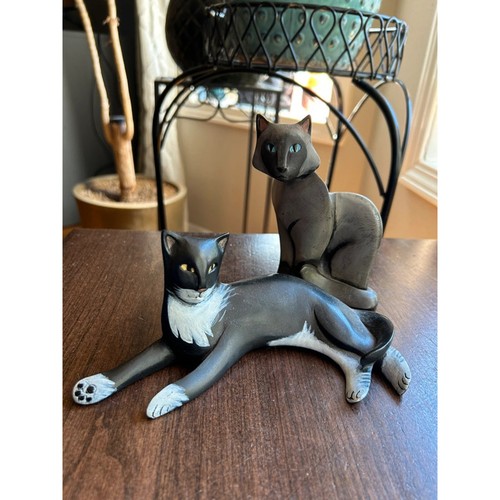 Cat figurines vintage - 2,