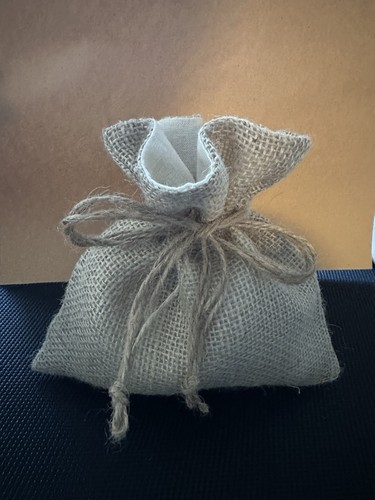 Handmade eco jute drawstring - jute,
