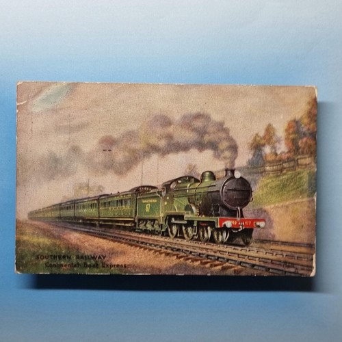 Steam railway postcard 1932 - postcard,