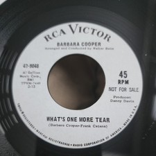 BARBARA COOPER "US Demo* WHAT’S ONE MORE TEAR ' WIGAN CASINO " NORTHERN SOUL