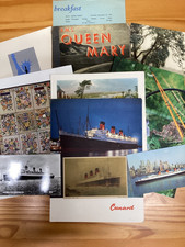 Cunard RMS Queen Mary - Menus